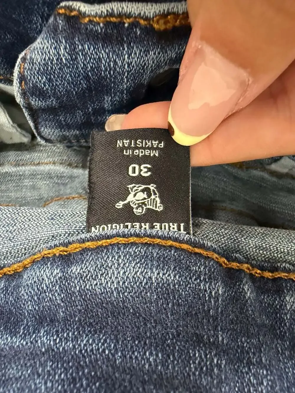 True Religion Ricky Relaxed Straight Jeans Medium Wash Size 30